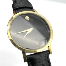 Orologio MOVADO Zenith Museum vintage 30mm QUARTZ Nero Uomo Dress watch