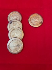 Fiches in euro Romagnoli, 500euro conf. 5 pezzi, colore MARRONE marmorizzato