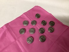 11 Bottoni Argentati Cucito Merceria ( BT05/15/11-23M )