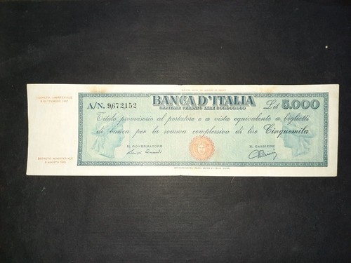 5000 lire titolo provvisorio
