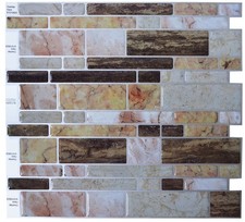 10"x10" Multicolore Marmo