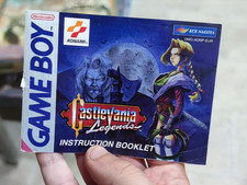 Castlevania Legends nintendo gameboy solo cover libretto istruzioni originale