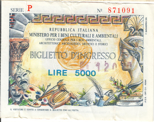 Italy 5000 lire - italy,