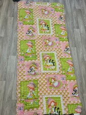 Holly Hobbie Sacco a pelo vintage Sears Katies patchwork trapuntato USA raro