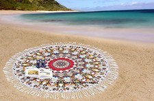 Coperta Tonda Mandala Boho In