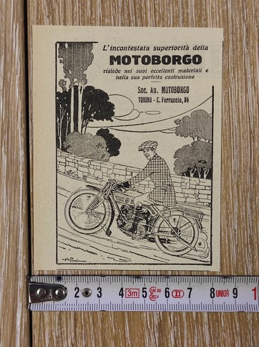 Antica pubblicità 1923 - , moto