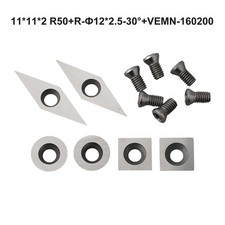 Set inserti frese carburo argento tornio legno tornio utensili lavorazione legno + viti