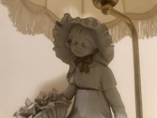 Lampada scultura Capodimonte firma Barbetta