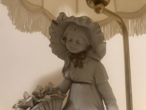 Lampada scultura capodimonte - lampada,