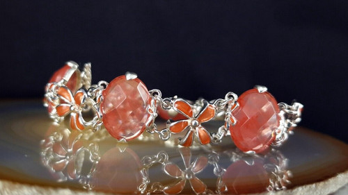 Bracciale argento 925 quarzo - argento,