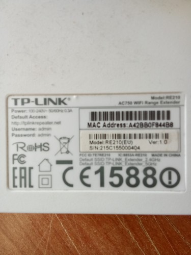 Link 210 wireless - tp-link, re-210
