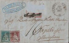 AA01 Lettera piego Anselmi Marciana Marina per Marigliano frode bollo strisciato