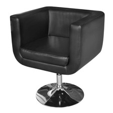 Poltrona nera ecopelle - poltrona,