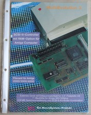 Volantino pubblicitario MacroSystem MultiEvolution SCSI Controller per Amiga A500 A2000 A3000