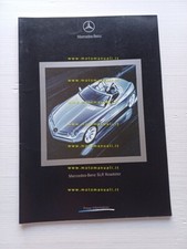 Mercedes Benz USA SLR Roadster 1999 presentazione cartella stampa depliant