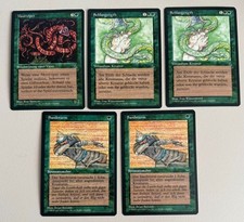 5x verde comune MTG -
