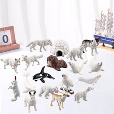 18 pezzi realistici mini