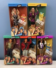 Set 5 bambole Beverly Hills 90210 vintage 1991 nuove con scatola - Shannen Doherty, ecc.