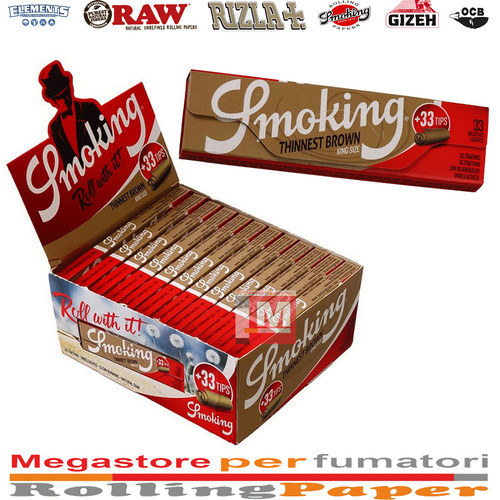 Cartine smoking thinnest brown - cartine,