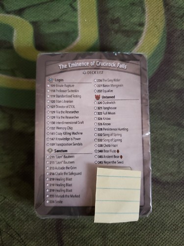 Mazzo keyforge non scansionato - non,