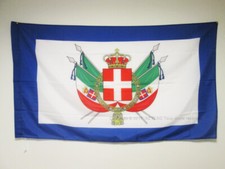BANDIERA STEMMA REGNO D'ITALIA 1861-1870 90x60cm - BANDIERA REALE ITALIANA 60 x