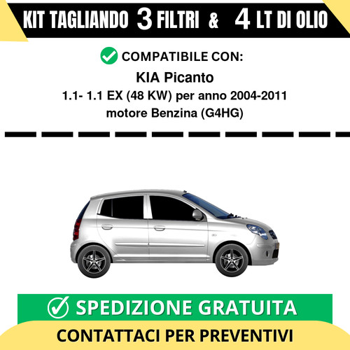 Tagliando per kia picanto - per, 1.1-