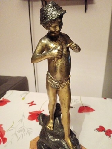 Statua bronzo giovane - in,