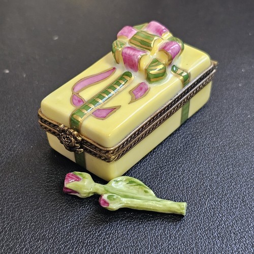 Vintage raro limoges - con, fiore