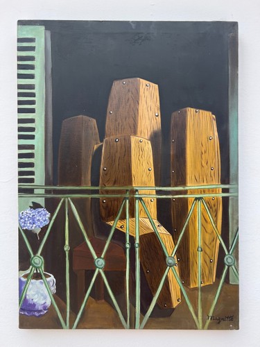 Quadro olio tela - su, rené