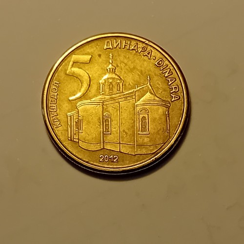 Moneta dinari serbia 2012 - moneta,