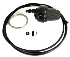 Interruttore manopola Shimano Nexus 8 velocità incl. cavo cambio + custodia SL-C6000 nero