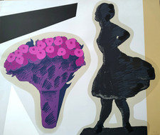 CONCETTO POZZATI -"NELLO STUDIO DI DEGAS"-SERIGRAFIA A COLORI E SMALTI-GARANZIA