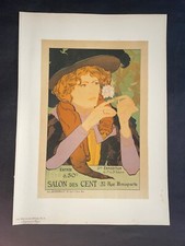 MAITRES AFFICHE - DE FEURE - EXPO D'ART - POSTER ORIGINALE D'EPOCA - 1896 PL.10