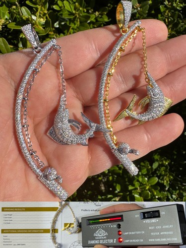 Collana uomo moissanite