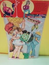 BAMBOLA DI CARTA CON ABITO DA