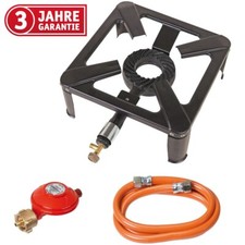 Fornello a sgabello WALTER, incl. tubo e regolatore costante di propano, bruciatore a gas