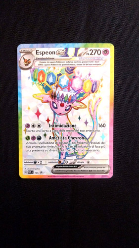 Carta pokemon espeon - espeon, ex