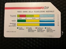 Italia scheda telefonica fascia oraria varietà colori diversi