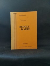 Fabro Luciano Quarto libro Regole d'arte Milano Casa degli Artisti 1980