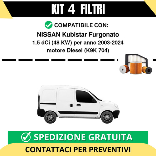 Kit filtri tagliando per - 4,