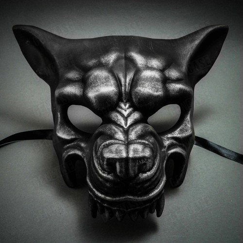 Maschera mascherata lupo con
