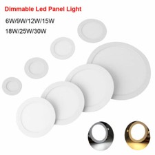 Plafoniera incasso luce pannello led dimmerabile downlight rotonda 6/9/12/15/18/30W