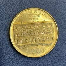 1990 R Italy 200 Lire 100th