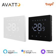 AVATTO Tuya WiFi Termostato Intelligente Caldaia Elettrica/Acqua/Gas Google Alexa