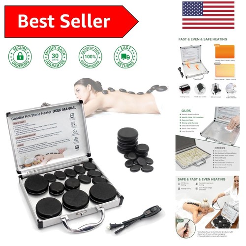 Set massaggio pietre calde - pietre,