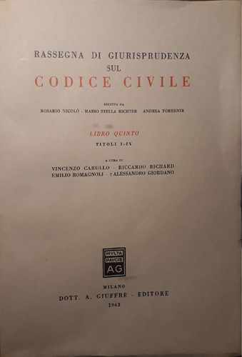 Rassegna giurisprudenza sul - di,