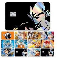 Adesivi Olografici per Carte di Credito a Tema Dragonball/ Goku, Vegeta, Trunks