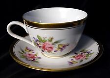 Grande tazza colazione cereali + piatto porcellana H&G Heinrich Selb Bavaria Oro