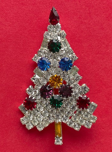 Spilla albero natale - spilla, di