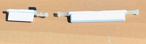 Bianco pulsante plastica - in,